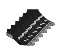 PUMA Women's 6 Pack No Show Socks, Black/Grey, 9-11
