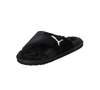 PUMA Women's Fashion Shoes FLUFF X STRAP Slide Sandal, PUMA BLACK-PUMA WHITE, 37
