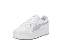 PUMA Women's Fashion Shoes KARMEN SPACE METALLICS Trainers & Sneakers, PUMA WHITE-MATTE SILVER, 42