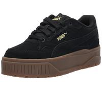 PUMA Karmen Ii Idol Damen-Sneaker, Veloursleder-Puma, Schwarz-Puma, Gold, 11