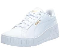PUMA Women's Karmen Wedge Shoes, Black-White-Gold, 10, White-White-Gold, 40.5 EU