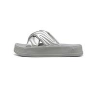 PUMA Women's Leadcat Platform Slide Sandal, Puma Aged Silver-gray Echo, 38.5 EU