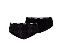 PUMA Women's Printed Hipster Panties, Black, 32
