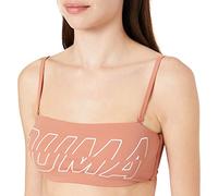 PUMA Womens Swim Women's Bandeau Bikini Top, Brown, M