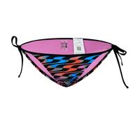 PUMA Womens Swimwear Formstrip Side Tie Brief Schwimm-Slips, Black Combo, Small
