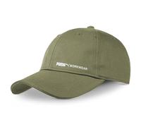 PUMA Workwear Cap Herren - Unisex Baseballkappe - Mütze Kappe Damen und Männer mit Schirm aus 100% Baumwolle - Verstellbar - Ideal für Arbeit Outdoor und Freizeit - Baseball Cap mit Logo - Oliv