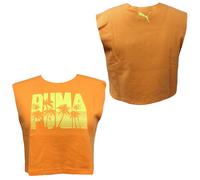 Puma x Fenty Orangefarbenes Crop-Top - Damen EU 38 / UK 10