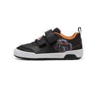 Sneaker PUMA "PUMA x HOT WHEELS™ MONSTER TRUCKS Multiflex 2 Sneakers Kinder", Kinder, Gr. 29, orange (schwarz orange glo), Obermaterial: Textil, Synthetik; Futter: Textil; Innensohle: Textil; Laufsohl