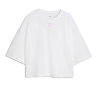 Puma Damen T‑Shirt W X HYROX Cropped Lifestyle Tee – Weiß M (528509)