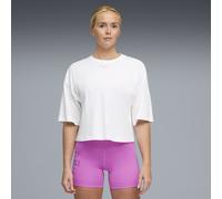 Puma Damen-T-Shirt Puma x HYROX Croped Lifestyle Weiß/Schwarz/Rosa Größe L
