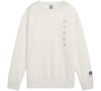 PUMA x HYROX Graphic Fleece Crew Sweatshirt Damen 05 - PUMA white heather XS
