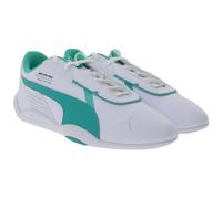 PUMA X Mercedes MAPF1 R-Cat Machina F1 Petronas AMG Damen Freizeit-Sneaker Alltags-Turnschuhe Schnür-Schuhe 306846 09 Weiß/Grün 38