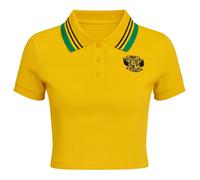 Puma x Rihanna Fenty Cropped Damen Gelbes Poloshirt EU 36 / UK 8