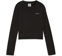 PUMA x Rosé Slim Langarmshirt Damen 01 - PUMA black S