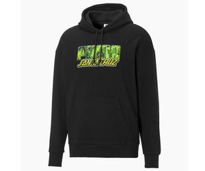 Puma x Santa Cruz Skateboards Langarm schwarzer Pullover Herren Hoodie 532240 01 S