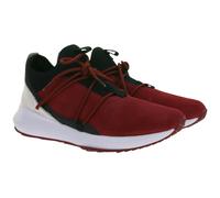 PUMA X Scuderia Ferrari SF Evo Cat II Suede LS Damen oder Herren Sneaker mit Ferrari-Logo Motorsport Leder-Schuhe 306373 02 Bordeaux/Weiß/Schwarz 37 1/2
