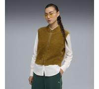 PUMA YONA Reißverschluss-Weste Damen, Kleidung, Braun, M Brown