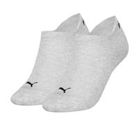 PUMA Zwei Paar Cushioned Sneaker Damen Socken aus Soft Cotton Material in Schwarz mit Fersenschutz.