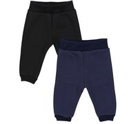 Pumphose TUPTAM "Hose Baby Jungen Hosen Fleece Angeraut Winter 2er Pack", Kinder, Gr. 86, N-Gr, schwarz (schwarz, dunkelblau), Obermaterial: 80% Baumwolle CO. 20% Polyester PES., Hosen (59215835-86) s