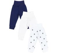 Pumphose TUPTAM "Pumphose Baby Jungen Lange Pumphose 3er Pack", Kinder, Gr. 110, N-Gr, blau (blau_weiß_sterne), Obermaterial: 100% Baumwolle CO., Hosen (58954020-110) blau_weiß_sterne