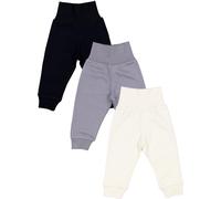 Pumphose TUPTAM "Pumphose Baby Jungen Lange Pumphose 3er Pack", Kinder, Gr. 62, N-Gr, grau (schwarz, grau, beige), Obermaterial: 100% Baumwolle CO., Hosen (99647418-62) schwarz, grau, beige