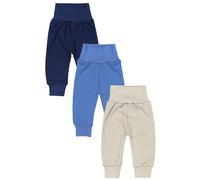Pumphose TUPTAM "Pumphose Baby Jungen Lange Pumphose 3er Pack", Kinder, Gr. 86, N-Gr, blau (beige, jeansblau, dunkelblau), Obermaterial: 100% Baumwolle CO., Hosen (32956132-86) beige, jeansblau, dunke