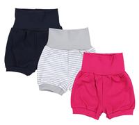 Pumphose TUPTAM "Pumphose Baby Mädchen Kurze Pumphose 3er Pack", Mädchen, Gr. 68, N-Gr, rosa (farbenmix 2), Obermaterial: 100% Baumwolle CO., Hosen (70827061-68) farbenmix 2