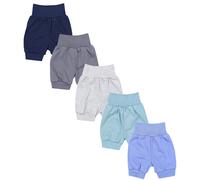 Pumphose TUPTAM "Pumphose Baby Sommershorts 5er Pack", Mädchen, Gr. 74, N-Gr, blau (dunkelblau blau graphit grau grün), Obermaterial: 100% Baumwolle CO., Hosen (30784652-74) dunkelblau blau graphit gr