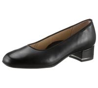 Pumps ARA "GRAZ", Damen, Gr. 2,5, schwarz, Glattleder, Schuhe Pumps, Abendschuh, Festtagsschuh, Blockabsatz, glänzendes Detail am Absatz, Topseller (10110834-2,5)