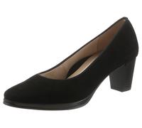 Pumps ARA "ORLY", Damen, Gr. 5,5 (38,5), schwarz (13436, 01 schwarz), Ziegenveloursleder, Schuhe Pumps, Abendschuh, Festtagsschuh,Trichterabsatz, mit kleinem Plateau (14258834-5,5) 13436, 01 schwarz