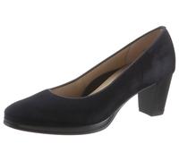 Pumps ARA "ORLY", Damen, Gr. 7 (40,5), blau (13436, 02 blau), Ziegenveloursleder, Schuhe Pumps, Abendschuh, Festtagsschuh,Trichterabsatz, mit kleinem Plateau (88387742-7) 13436, 02 blau