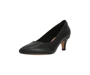 Pumps CLARKS "Linvale", Damen, Gr. 41,5, schwarz, Leder, Schuhe Pumps, im simplen Look mit Komfort-Fußbett (22268603-41,5) schwarz