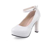 Pumps Damen Breite Füße Schuhe - Elegant Absatzschuhe Kleiner mit Absatz Hochzeitsschuhe Sommer Tanzschuhe Bequem Damenschuhe Trachtenschuhe Für Riemchen Dirndl