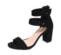 Pumps Damen Elegant Latein High Heels Spangenpumps Spitze Blockabsatz Riemchenpumps Sandalen Bequem Slingback Tanzschuhe mit Absatz Glitzer Stöckelschuhe Hohe Schuhe