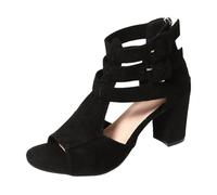 Pumps Damen Elegant Latein High Heels Spangenpumps Spitze Blockabsatz Riemchenpumps Sandalen Bequem Slingback Tanzschuhe mit Absatz Glitzer Stöckelschuhe Hohe Schuhe