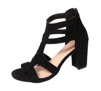 Pumps Damen Elegant Latein High Heels Spangenpumps Spitze Blockabsatz Riemchenpumps Sandalen Bequem Slingback Tanzschuhe mit Absatz Glitzer Stöckelschuhe Hohe Schuhe