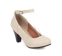 Pumps Damen Hohe Bequem Elegant Spangenpumps Hochzeitsschuhe Chunky Blockabsatz Trachtenschuhe Riemchenpumps Geschlossene Business Mary Jane Trachtenschuhe Festliche Absatzschuhe