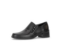Pumps GABOR, Damen, Gr. 39, schwarz, Nappaleder, Basic, Schuhe Pumps, Blockabsatz, Slipper mit glänzenden Nieten (17205145-39) schwarz