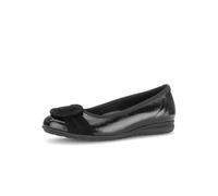 Pumps GABOR, Damen, Gr. 40,5, schwarz, Glattleder, Ziegenveloursleder, Schuhe Pumps, Keilabsatz, Businessschuh, Schlüpfschuh, schöne Zierschnalle, Weite G (83291207-40,5) schwarz