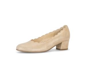 Pumps GABOR "Eleganter Pump", Damen, Gr. 38, beige, Schuhe Pumps (58168561-38) beige