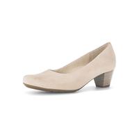 Pumps GABOR "Eleganter Pumps Rauleder", Damen, Gr. 42,5, beige, Schuhe Pumps (73764817-42,5) beige