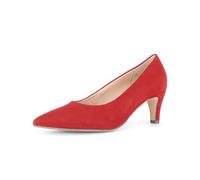 Pumps GABOR "Eleganter Pumps Rauleder", Damen, Gr. 37,5, rot, Schuhe Pumps (98166807-37,5) rot