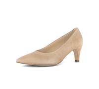 Pumps GABOR "Eleganter Pumps Rauleder", Damen, Gr. 39, beige, Schuhe Pumps (91901945-39)