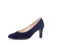 Pumps GABOR "Eleganter Pumps Rauleder", Damen, Gr. 39, blau, Schuhe Pumps (58462127-39) blau
