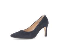 Pumps GABOR "Eleganter Pumps Rauleder", Damen, Gr. 39, blau, Schuhe Pumps (96753302-39)