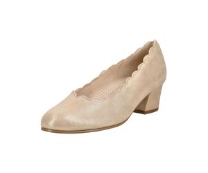 Pumps GABOR "Gabor Pumps Leder", Damen, Gr. 40,5, sand, Leder, Schuhe Pumps (61041051-40,5) sand