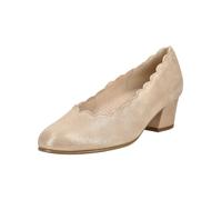 Pumps GABOR "Gabor Pumps Leder", Damen, Gr. 42, sand, Leder, Schuhe Pumps (61041051-42) sand