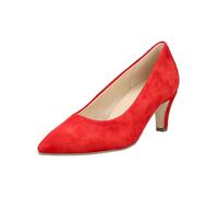 Pumps GABOR "Gabor Pumps Veloursleder", Damen, Gr. 37,5, rot, Veloursleder, Schuhe Pumps (59682162-37,5) rot