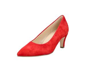 Pumps GABOR "Gabor Pumps Veloursleder", Damen, Gr. 39, rot, Veloursleder, Schuhe Pumps (59682162-39) rot