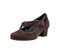 Pumps GABOR "Gabor Pumps Veloursleder", Damen, Gr. 40, braun (mocca), Veloursleder, Schuhe Pumps (87976048-40) mocca